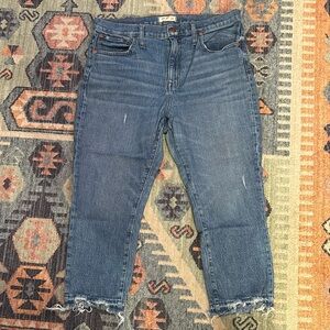 High-Rise Slim Crop Boyjean - Madewell